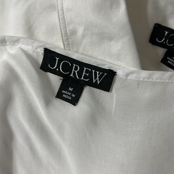 J.Crew Ruffle-hem shirtdress in white cotton poplin - Picture 10 of 10